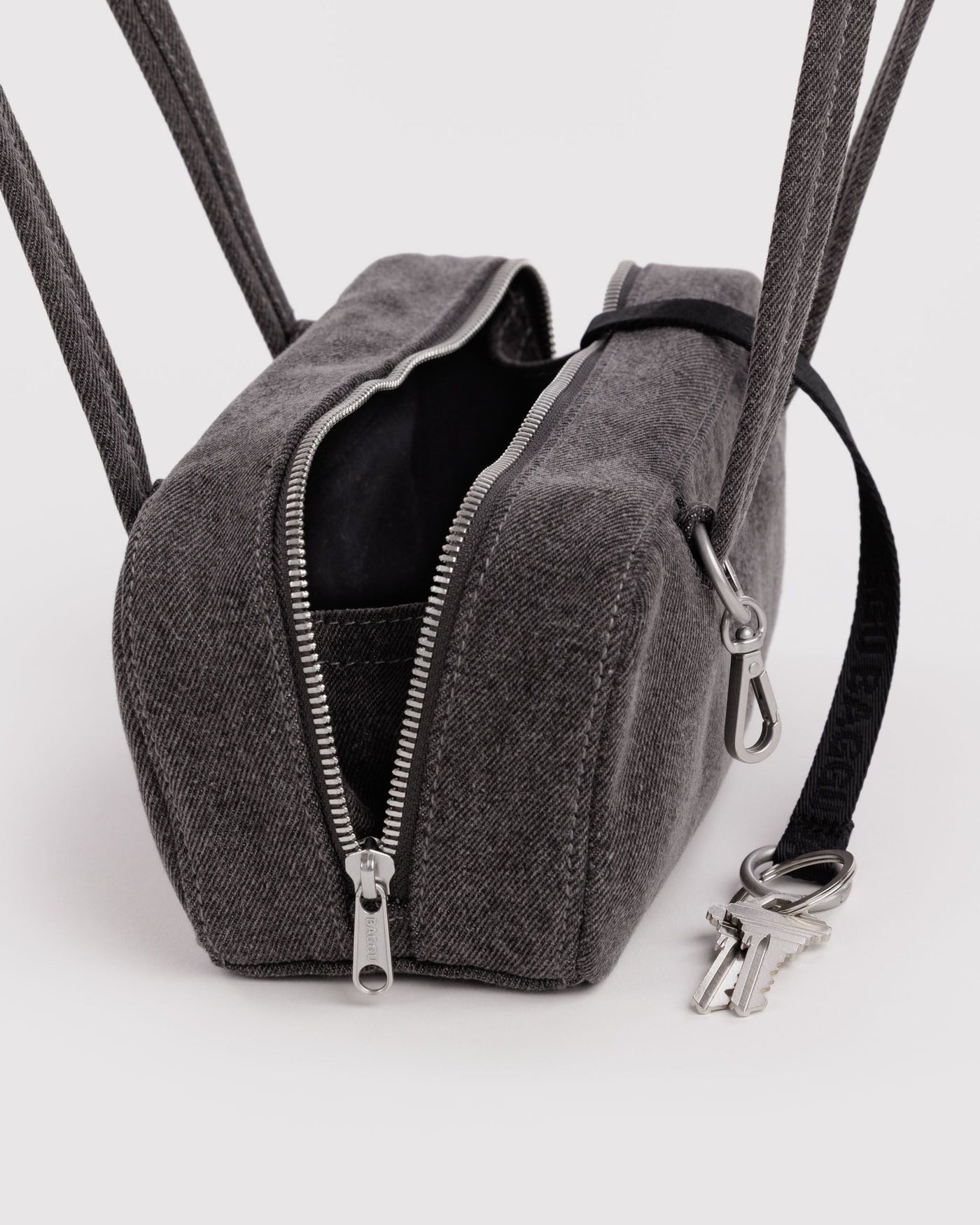 Small Denim Bowler Bag M8