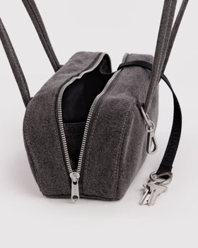 Small Denim Bowler Bag M8