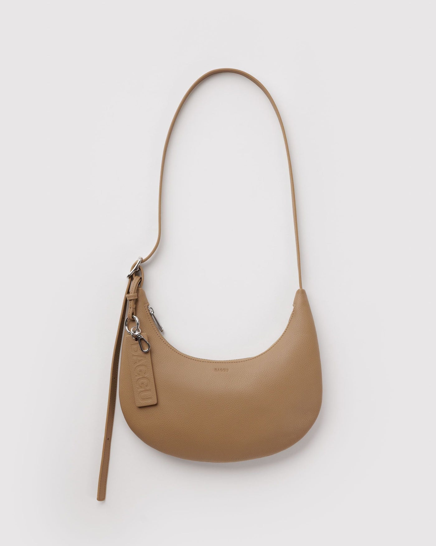 Small Recycled Leather Flat Crescent E0