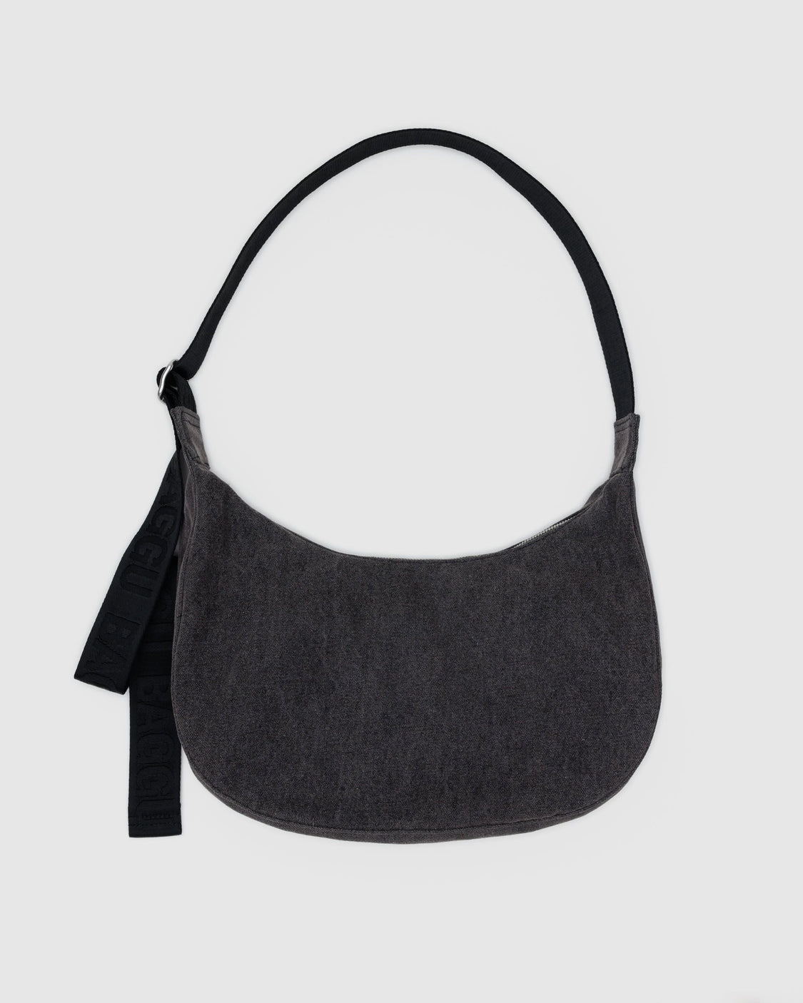 Medium Denim Crescent Bag O9