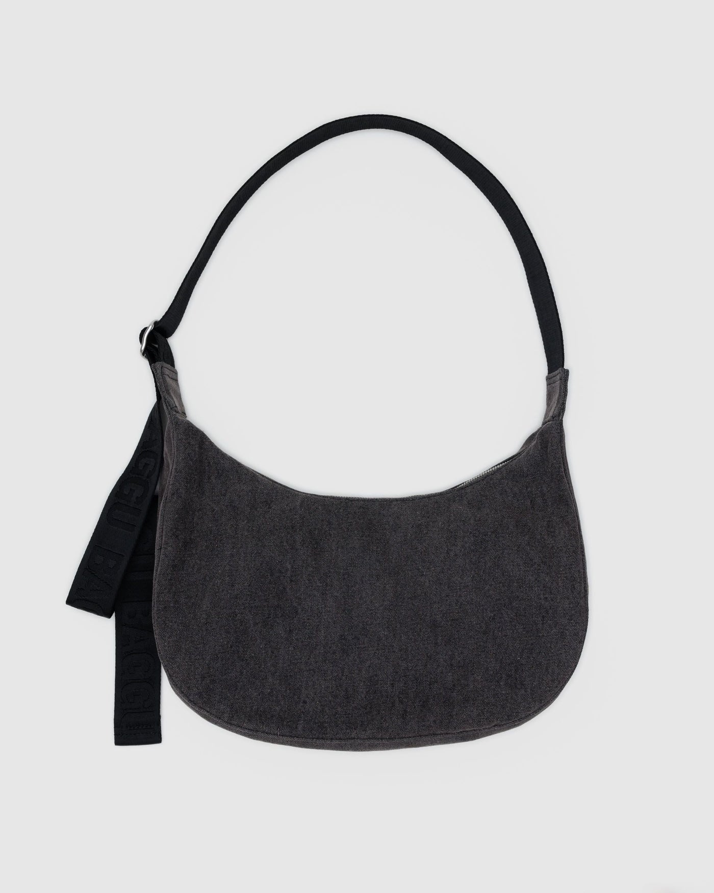 Medium Denim Crescent Bag O9
