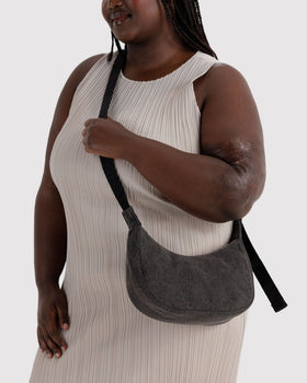 Small Denim Crescent Bag L6