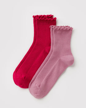 Lettuce Edge Sock Set of 2 S8