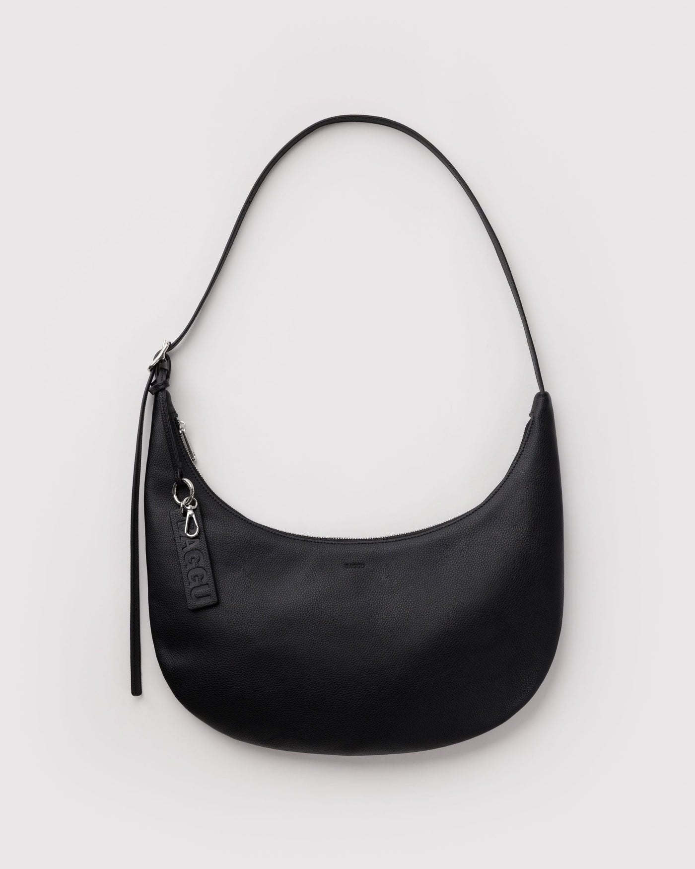 Medium Recycled Leather Flat Crescent P5