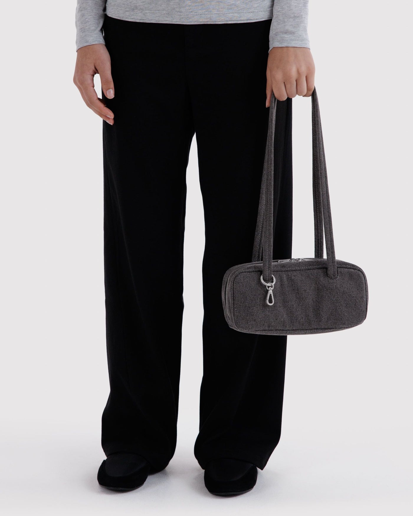 Small Denim Bowler Bag M8