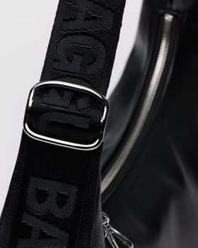 Medium Recycled Leather Crescent Bag T9