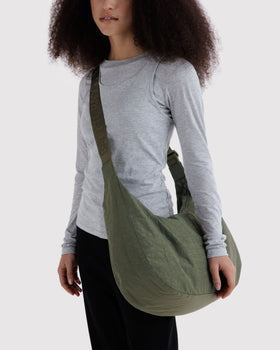 Large Nylon Crescent Bag U3