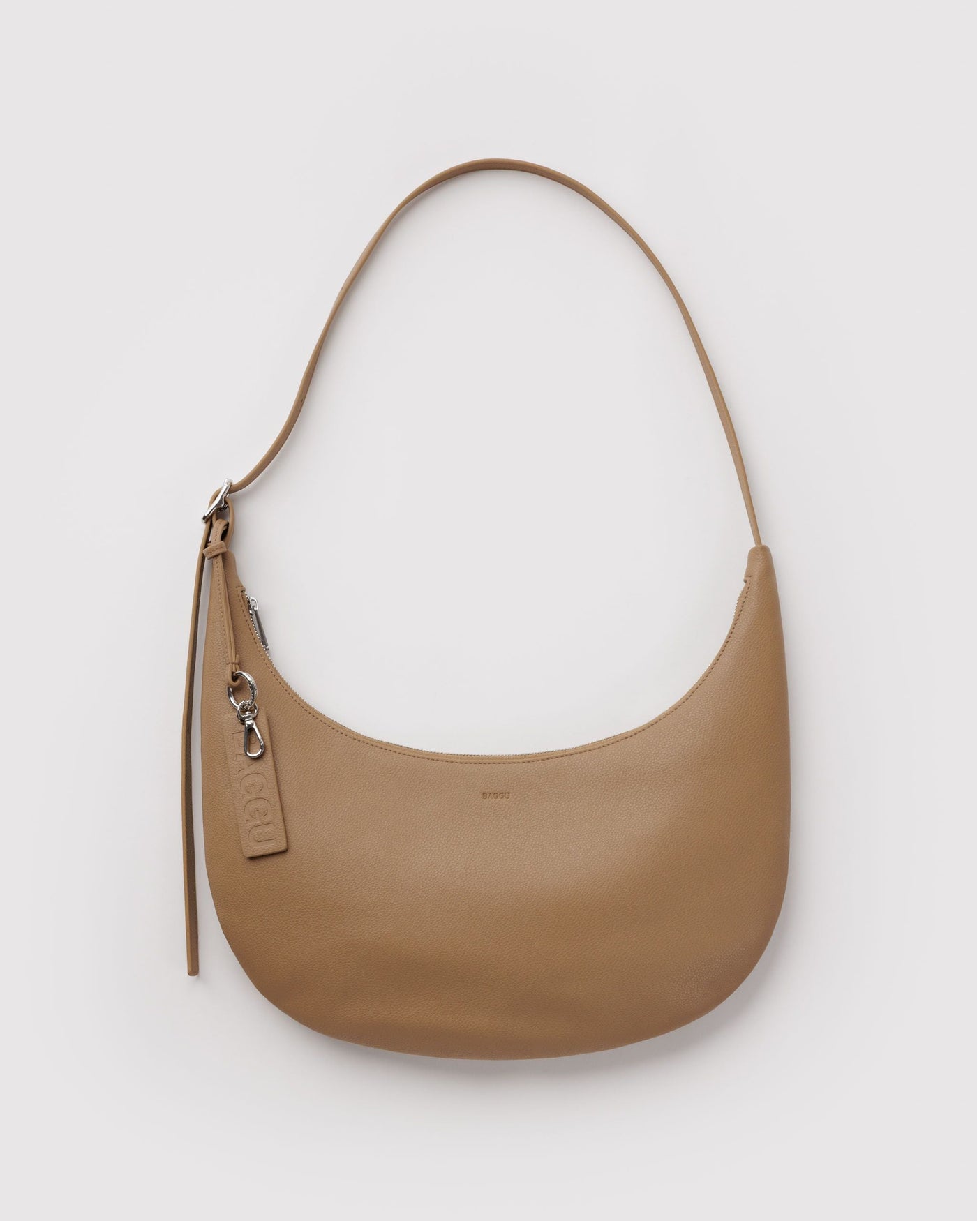 Medium Recycled Leather Flat Crescent P5