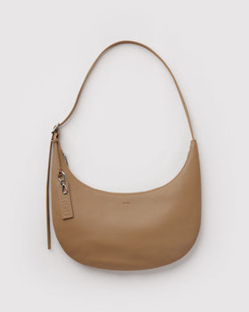 Medium Recycled Leather Flat Crescent P5
