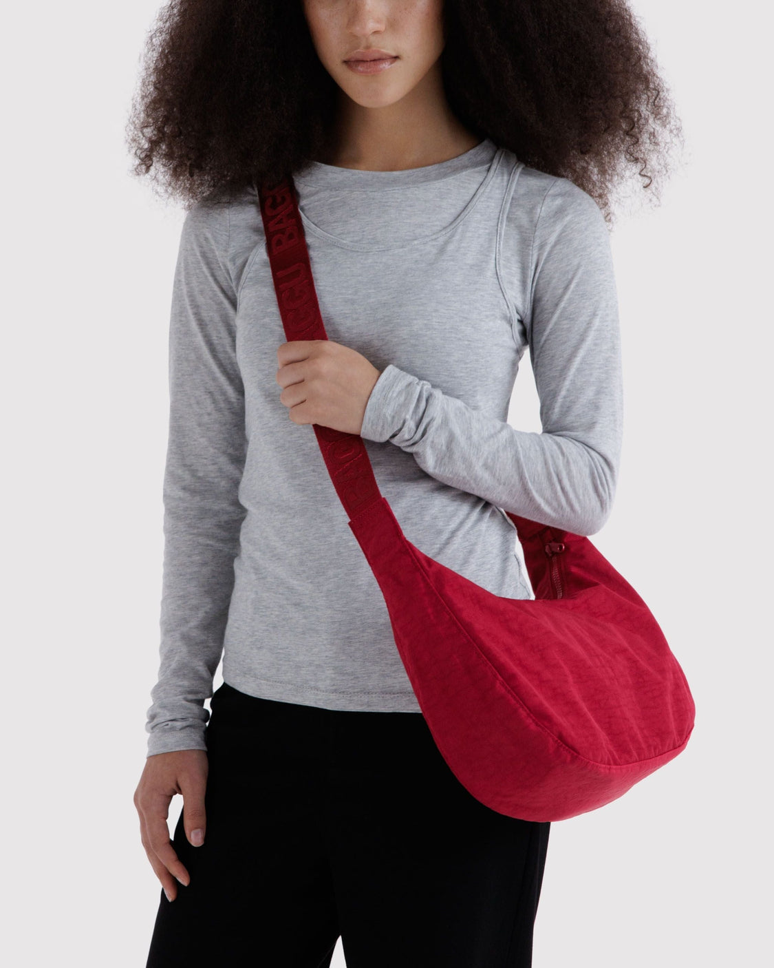 Medium Nylon Crescent Bag S9