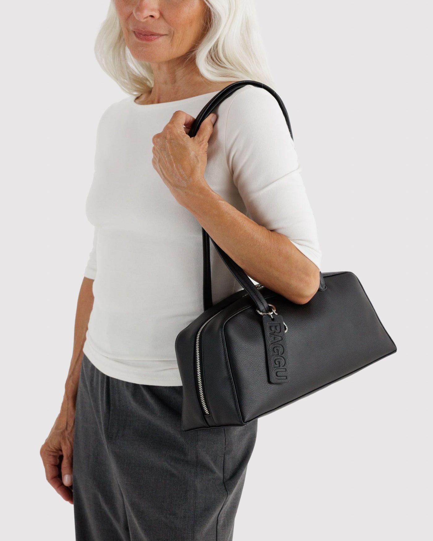 Recycled Leather Bowler Bag T0