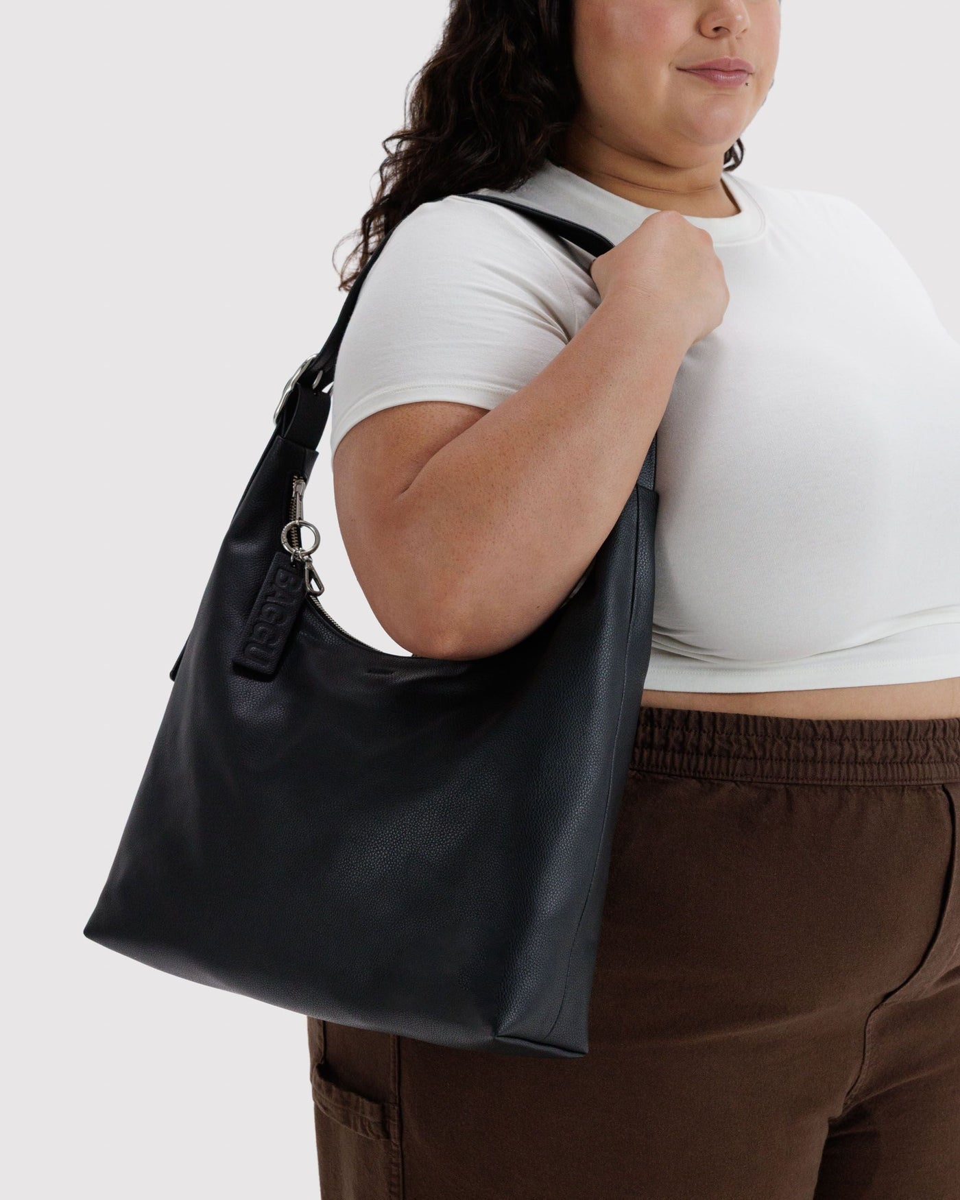 Recycled Leather Shoulder Bag J8